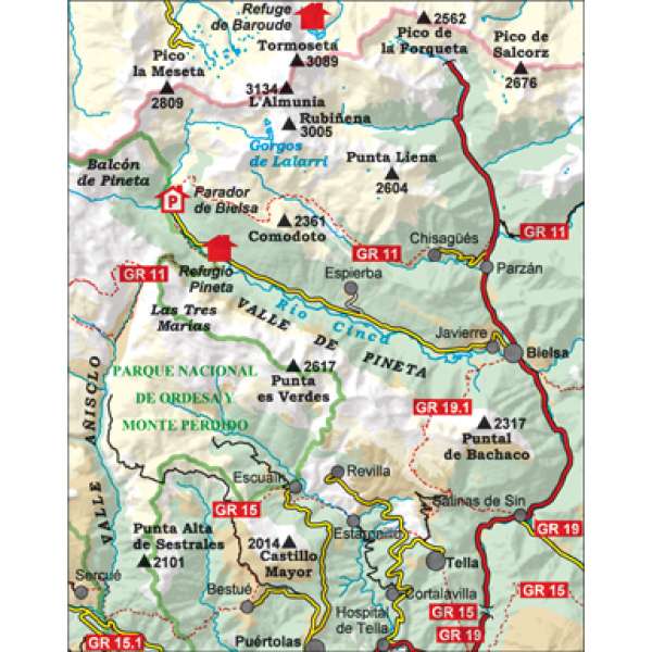 Mapa Parque Nacional de Ordesa y Monte Perdido ALPINA 2 Mapa Parque Nacional de Ordesa y Monte Perdido ALPINA - Imagen 2