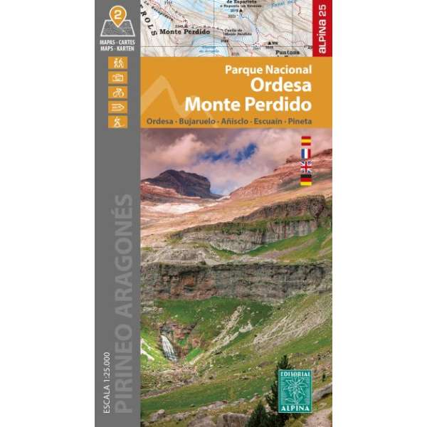 Mapa Parque Nacional de Ordesa y Monte Perdido ALPINA 1 ordesa